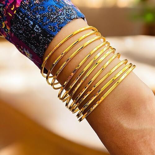 1 Adet Ajda Bilezik Tırtıklı Altın Kaplama Paslanmaz Kararmaz Kadın Bileklik