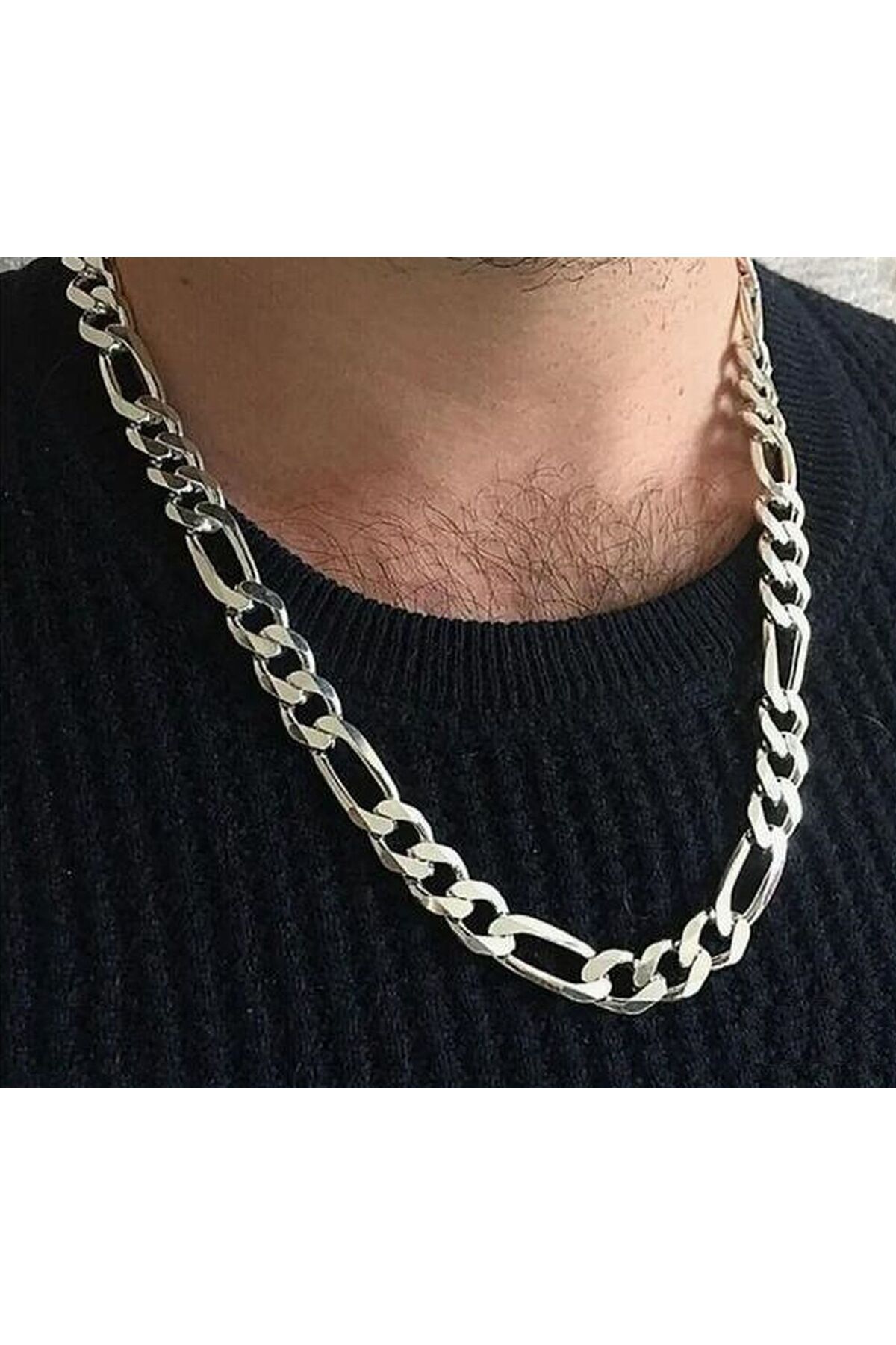 Erkek Çelik Kolye Çok Şık Kararma Solma Yapmaz Muhteşem Bir Hediye